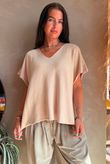 Conrad Cap Sleeve Tank Stone